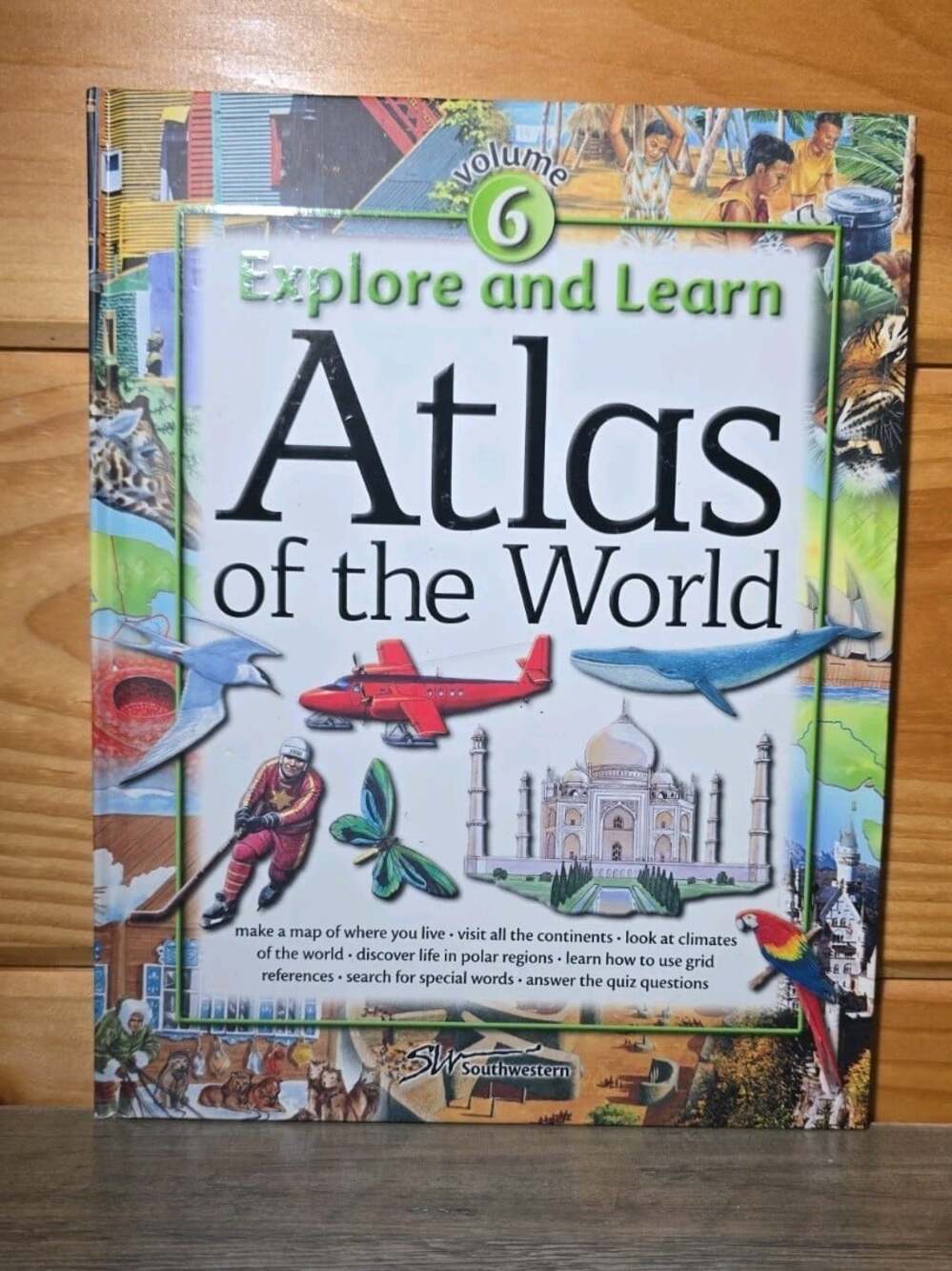 Explore and Learn Vol 6 Atlas of  World Educational Homeschool World Map Poster
